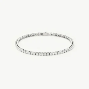 Tennis Everyday Bracelet | Platinum Plated/Cubic Zirconia