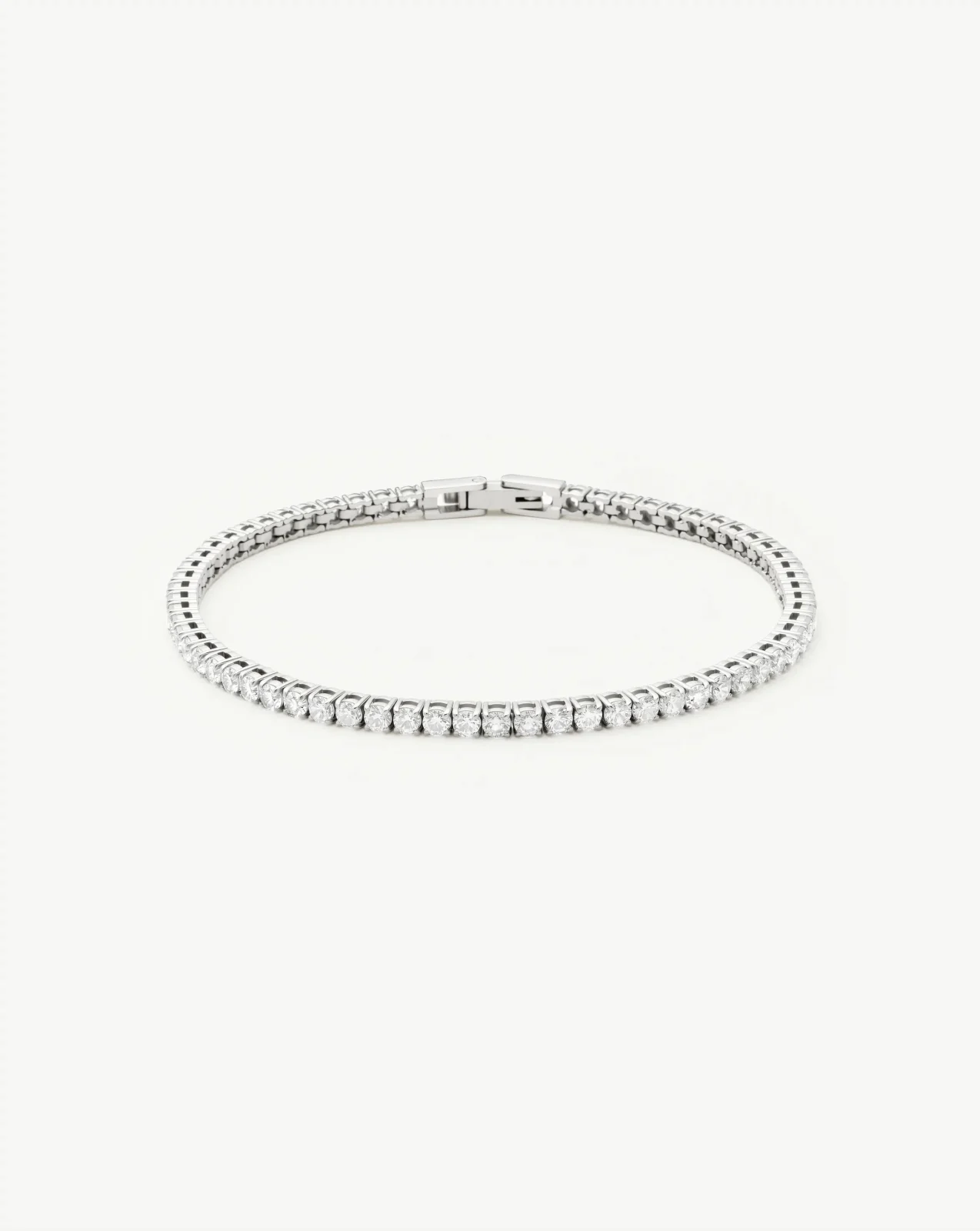 Tennis Everyday Bracelet | Platinum Plated/Cubic Zirconia