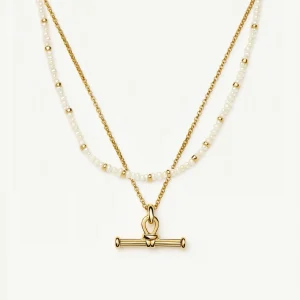 The Andy Everyday Pearl Set | 18ct Gold Plated, Pearl