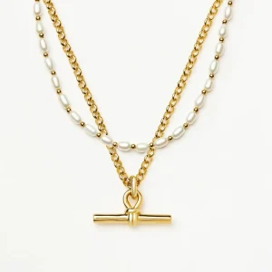 The Andy Pearl Necklace Set | 18ct Gold Plated/Pearl