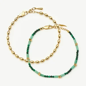The Destination Bracelet Set | 18ct Gold plated