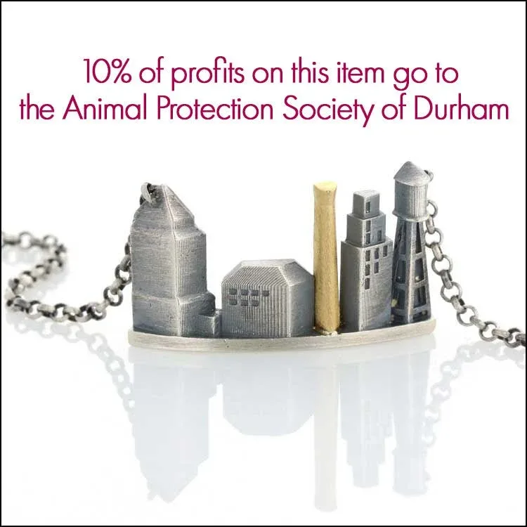 The Durham Skyline SS 18KY Affixed Pendant 18" chain