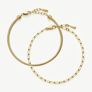 The Go-To Bracelet Set | 18ct Gold Plated