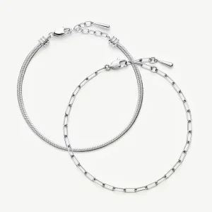 The Go-To Bracelet Set | Platinum Plated