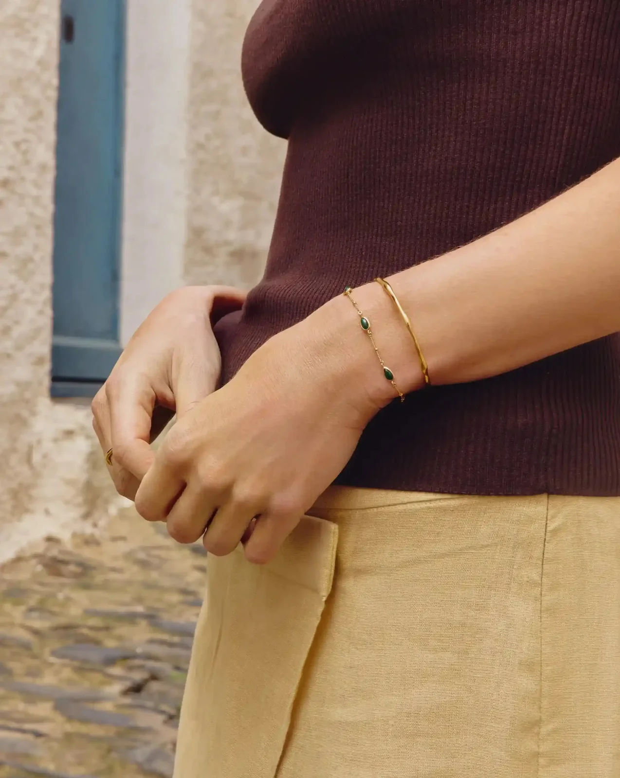 The Magma Moment Bracelet Set| 18ct Gold Vermeil / 18ct Gold Plated - Image 2