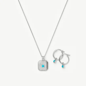 The Meaningful December Birthstone Set | Sterling Silver/Turquoise Magnesite