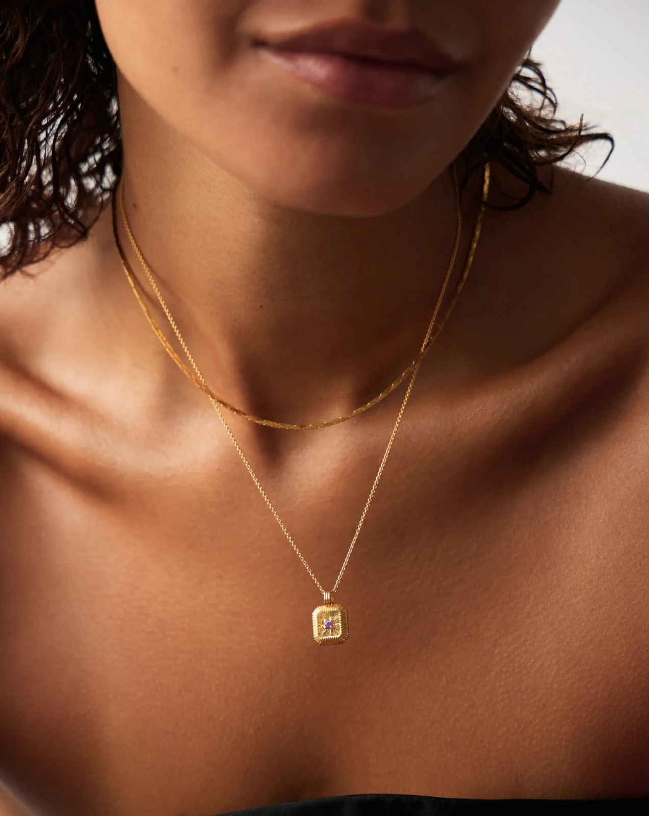 The Meaningful February Birthstone Set | 18ct Gold Vermeil/Amethyst - Image 2