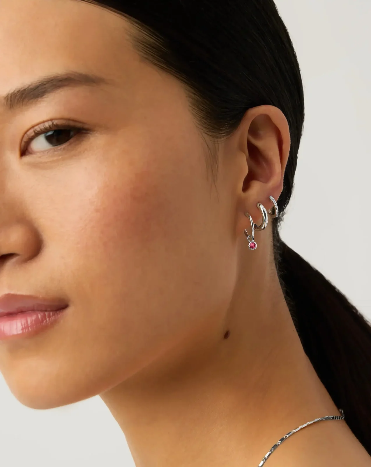 The Meaningful July Birthstone Set | Sterling Silver/Glass Filled Ruby - Image 2