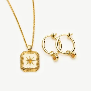 The Meaningful November Birthstone Set | 18ct Gold Vermeil/Citrine