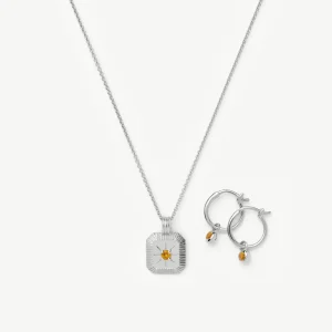 The Meaningful November Birthstone Set | Sterling Silver/Citrine