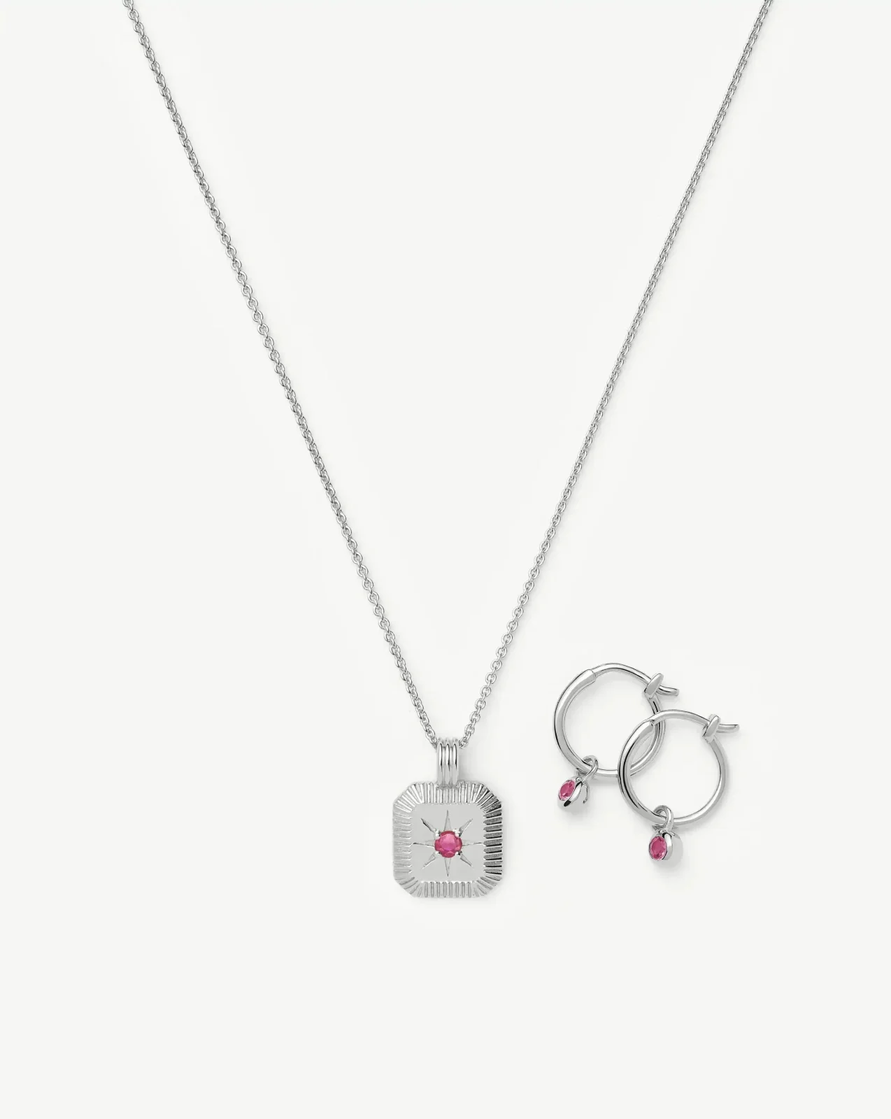 The Meaningful October Birthstone Set | Sterling Silver/Pink Tourmaline