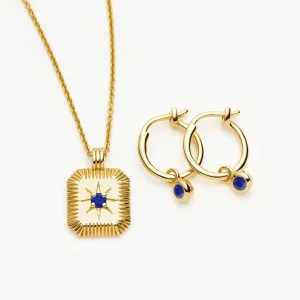 The Meaningful September Birthstone Set | 18ct Gold Vermeil/Lapis