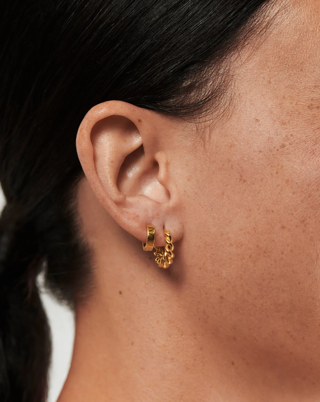 The Never-Take-Off Earring Set | 18ct Gold Vermeil - Image 2