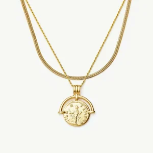 The Roman Arc Everyday Necklace Set | 18ct Gold Plated