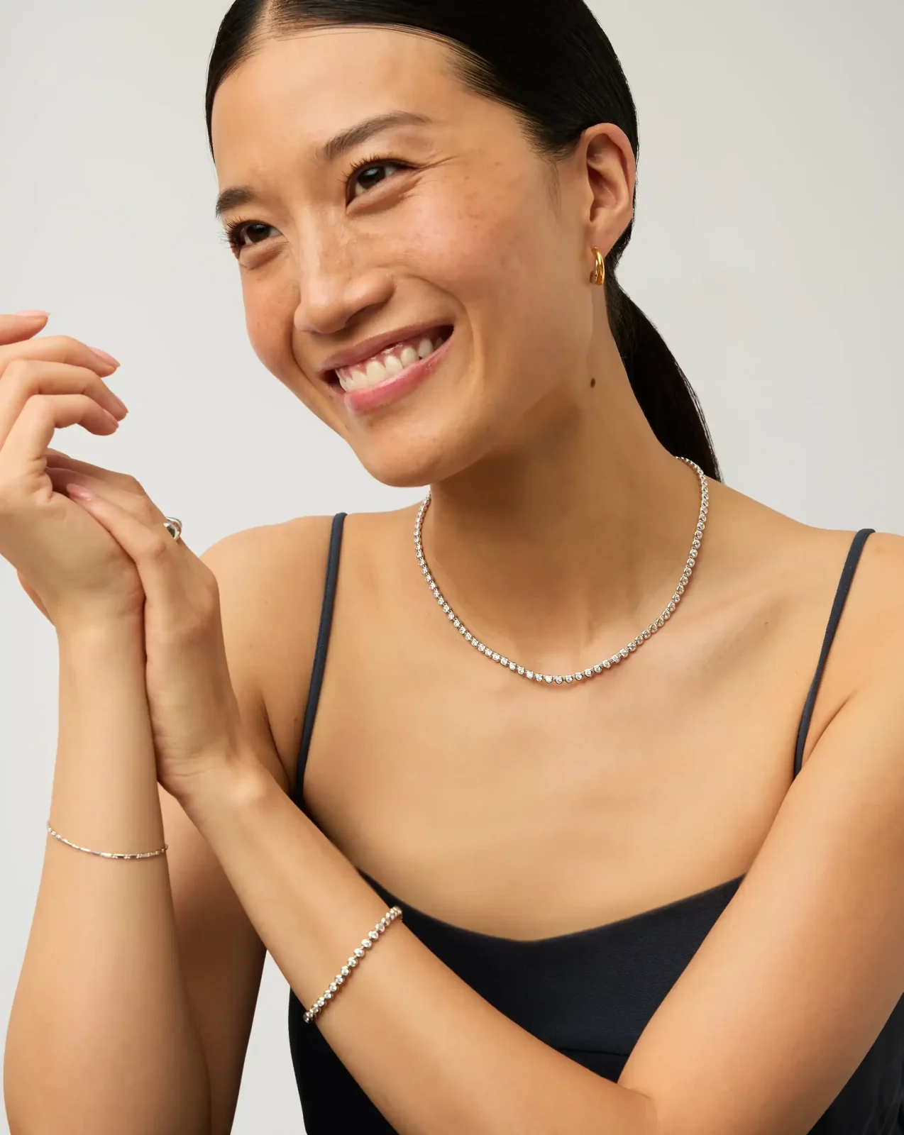 The Time for Tennis Set | Silver Plated/Sterling Silver/Cubic Zirconia - Image 2