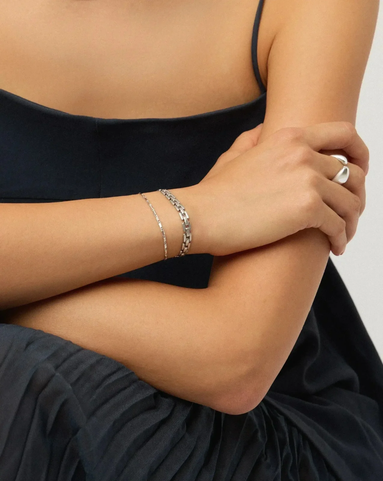 The Timeless Bracelet Set | Sterling Silver/Platinum Plated - Image 2