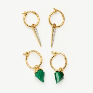 The Turn on the Charm Earring Set | 18ct Gold Vermeil
