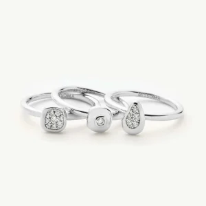The Ultimate Triple Ring Set | Silver Plated/Cubic Zirconia