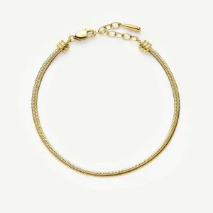 Thin Snake Chain Bracelet | 18ct Gold Plated