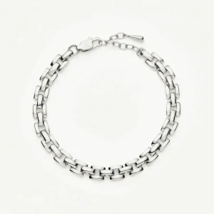 Timepiece Link Chain Bracelet | Platinum Plated