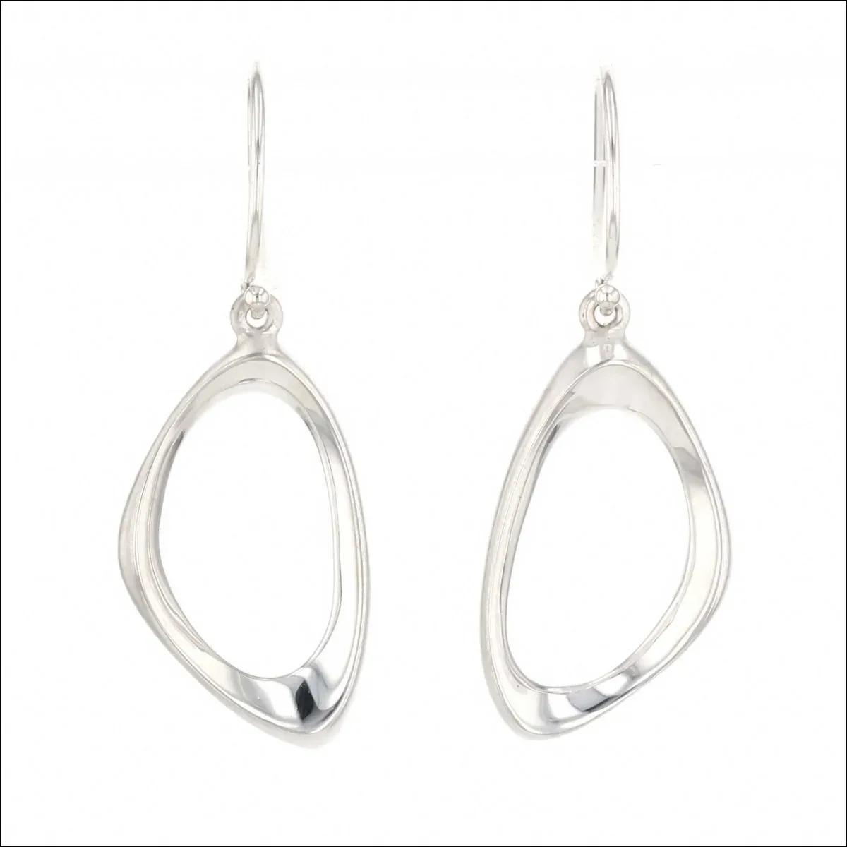 Triangle Shapes Earrings Sterling Silver