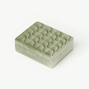 Velvet Jewellery Box | Sage Green