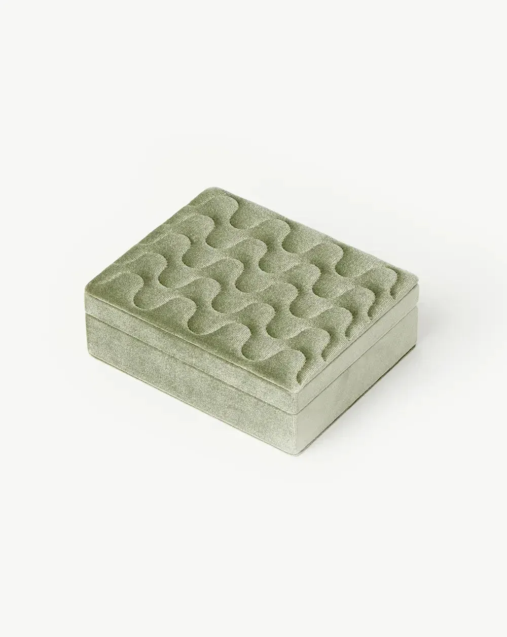 Velvet Jewellery Box | Sage Green