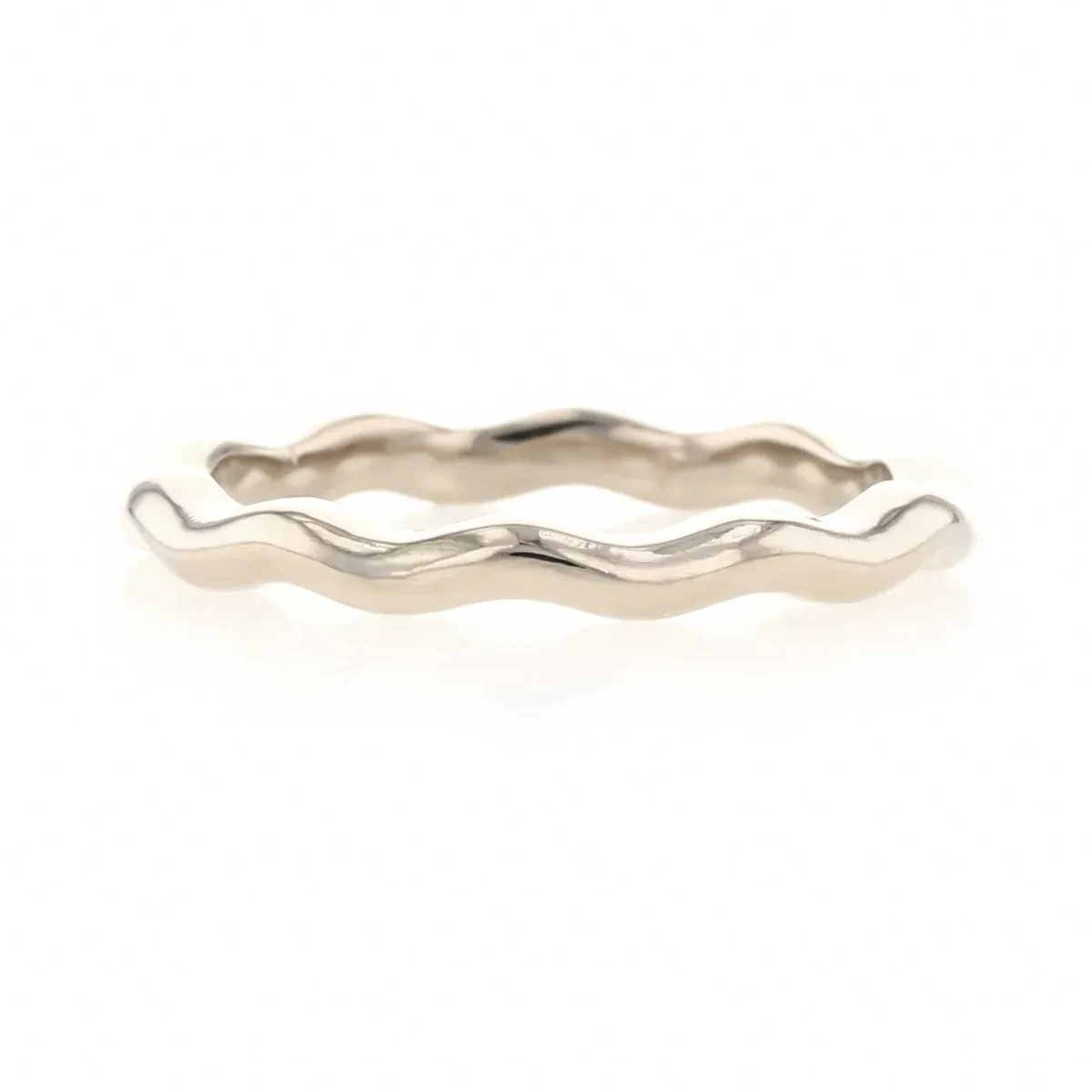Wavy Band Stacking Ring 14KW (Consignment)