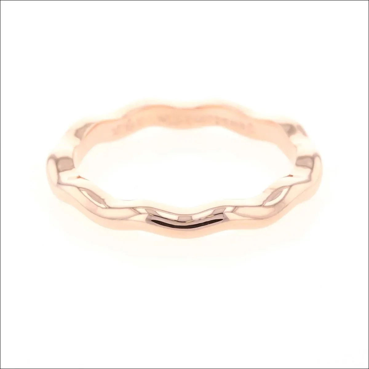 Wavy Stackable Band 14K Rose
