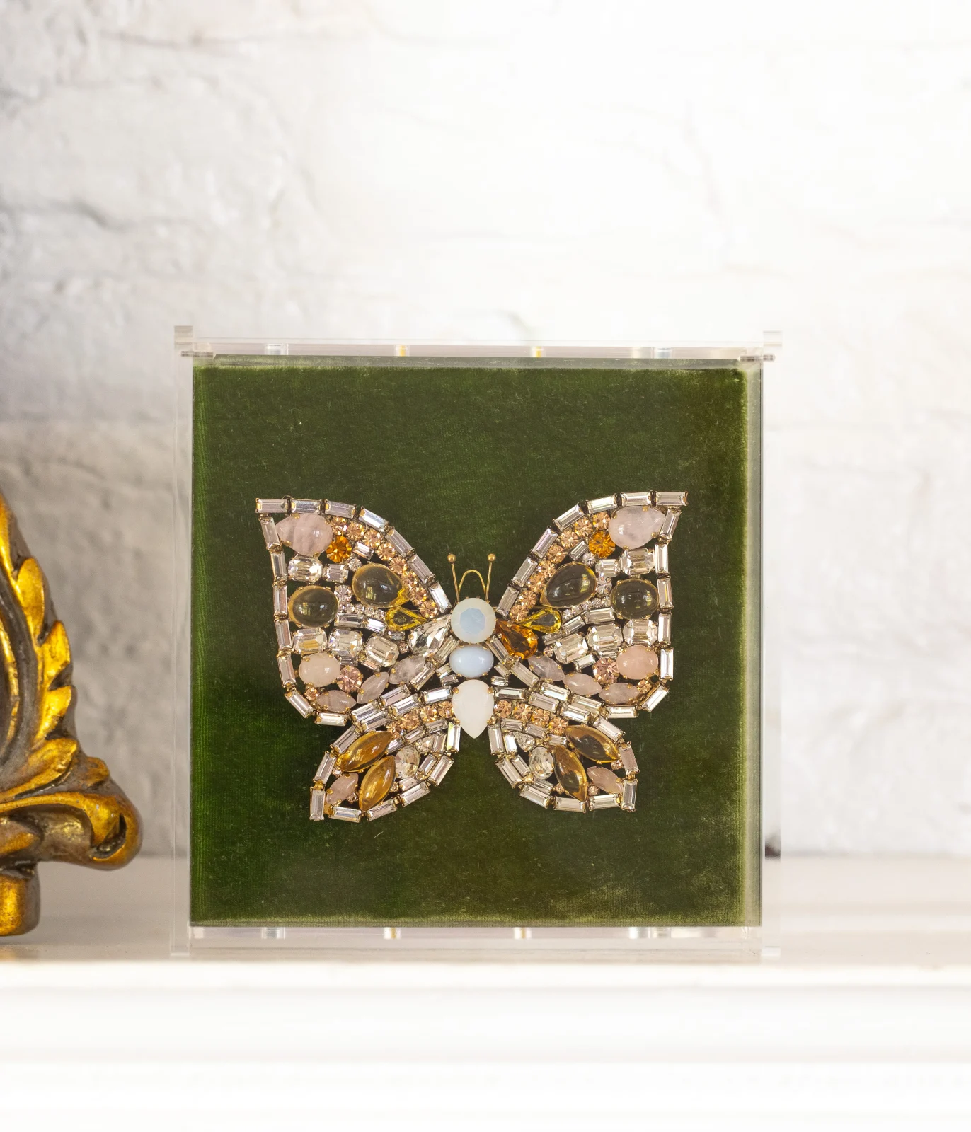 X-Large Butterfly in Citrine / Rose Quartz / Crystal - Image 2