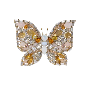 X-Large Butterfly in Citrine / Rose Quartz / Crystal