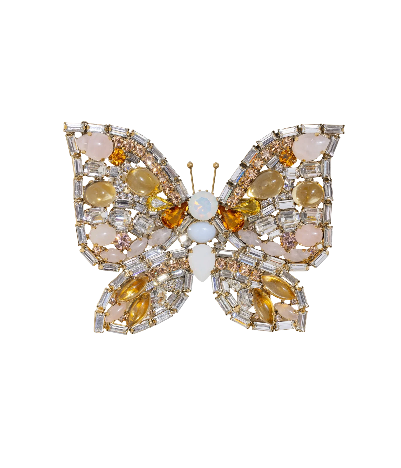 X-Large Butterfly in Citrine / Rose Quartz / Crystal