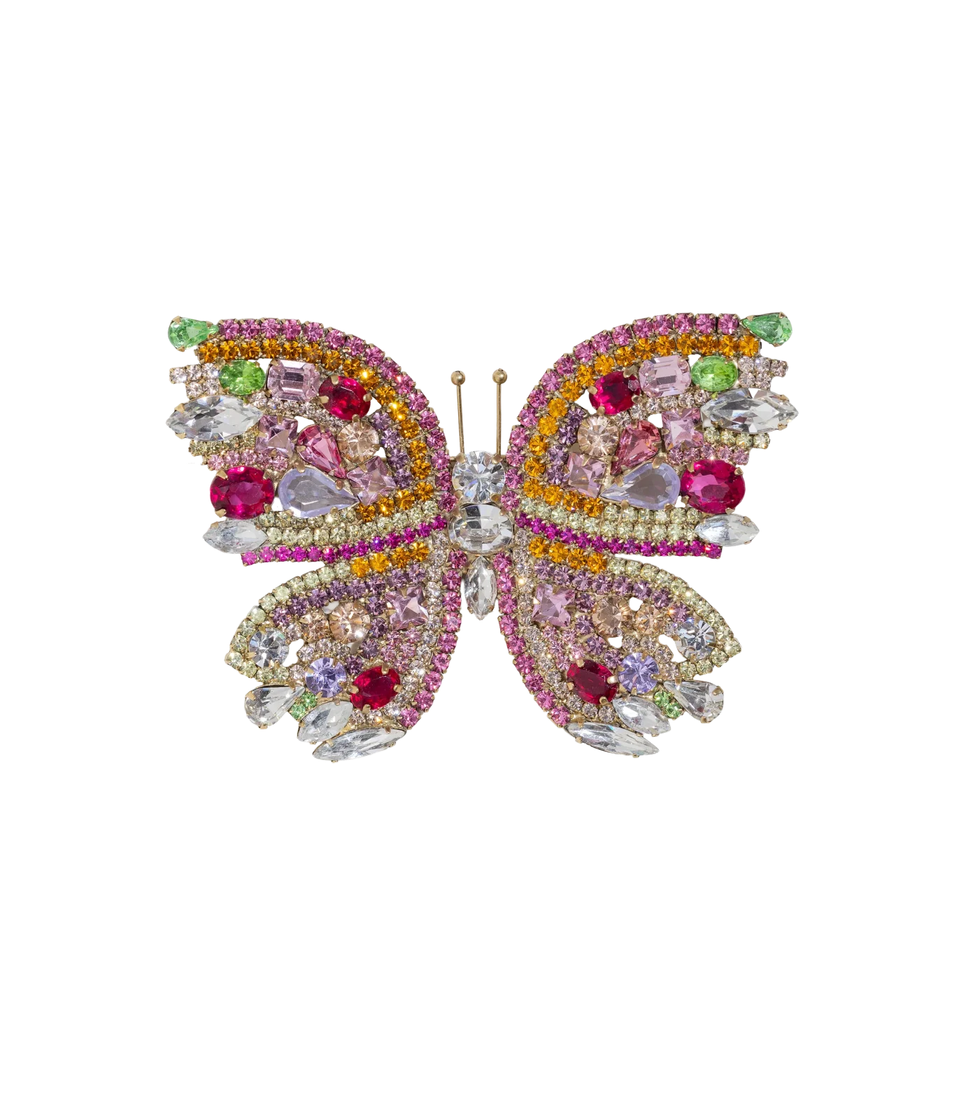 X-Large Butterfly in Rose / Crystal / Rubinite