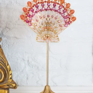X-Large Scallop Shell Specimen in Light Pink / Apricot