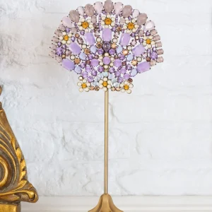 X-Large Scallop Shell Specimen in Pearl / Lavender / Topaz