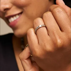 Yellow Diamond Flush Set Band Platinum
