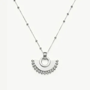 Zenyu Fan Necklace | Silver Plated